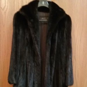 REAL BILL BLASS  3/4 LENGTH BLACK MINK COAT